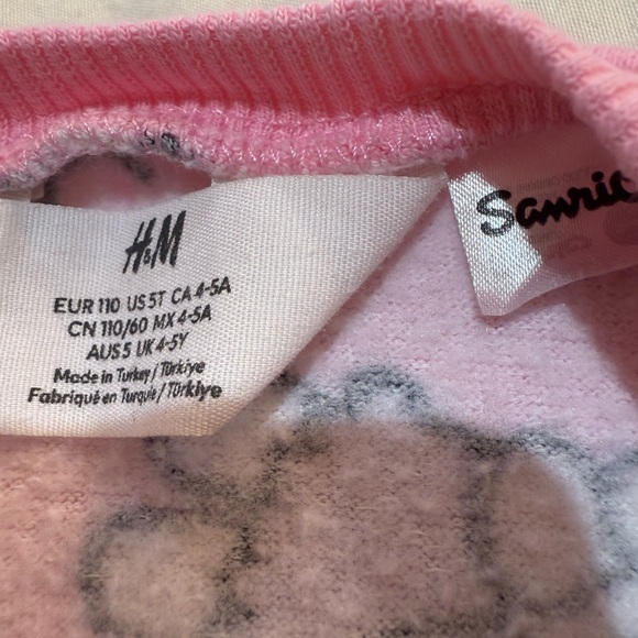 H&M Sanrio Hello Kitty Matching Leggings and Sweatshirt Size 5T - Picture 4 of 6
